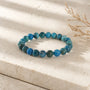 Apatite Blue Bead Bracelet from Stonebridge Imports