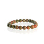 Unakite Bead Bracelet 8mm from Stonebridge Imports