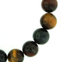 Tiger's Eye Mix Round Bracelet - 12mm from Stonebridge Imports