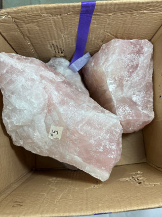 Rose Quartz E Chunk Case - 18kg from Stonebridge Imports