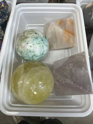 Quartz, Phoenix Stone, Golden Healer Sphere/Pyramid OTT Bundle