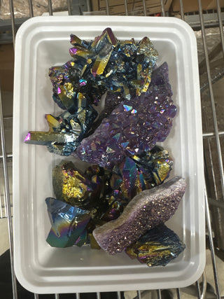 Titanium Quartz, Aura Amethyst Cluster OTT Bundle