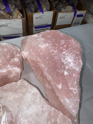 Rose Quartz E Chunk Case - 18kg from Stonebridge Imports