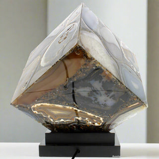 Agate Cube Lamp U#1 - 19cm    from Stonebridge Imports