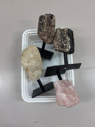 Quartz, Tourmaline on Stands - Hamilton Collection 013 from Stonebridge Imports
