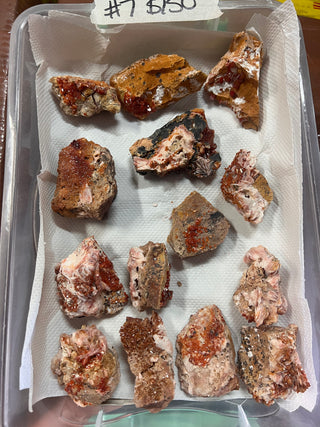 Vanadinite Crystals High Grade - Lots