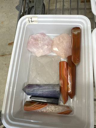 Carnelian, Fluorite, Obsidian Carving OTT Bundle