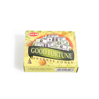 Good Fortune Hem Incense Cones - 10 Pack from Stonebridge Imports