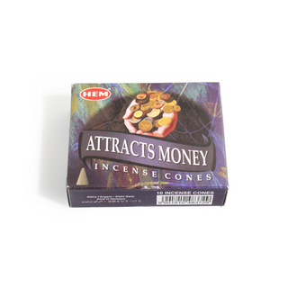 Attracts Money Hem Incense Cones - 10 Pack from Stonebridge Imports