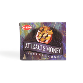 Attracts Money Hem Incense Cones - 10 Pack from Stonebridge Imports