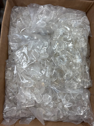Clear Quartz B Tumbled Stones - Semi-Polished (Assorted) from Stonebridge Imports