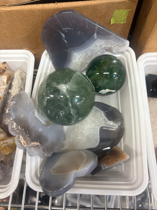 Fluorite, Agate Carving/Sphere OTT Bundle