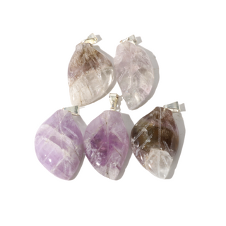 Amethyst B Leaf Pendant - Pack of 5    from Stonebridge Imports