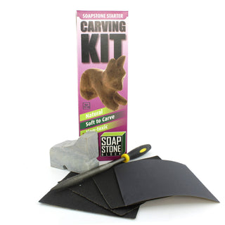 Soapstone Carving Kits - Unassembled Cat Case of 48 individual kits  from Stonebridge Imports