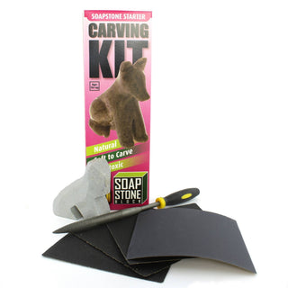 Soapstone Carving Kits - Unassembled Dog Case of 48 individual kits  from Stonebridge Imports