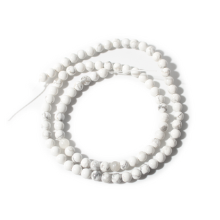 Howlite Bead Strand 15" - 4mm from Stonebridge Imports