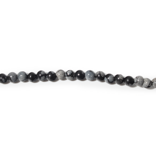 Snowflake Obsidian Bead Strand from Stonebridge Imports
