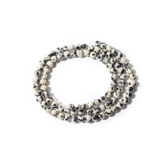 Dalmatian Jasper Bead Strand 15" - 4mm from Stonebridge Imports