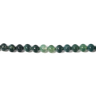 Brins de copeaux de mousse verte en agate - 5 mm à 8 mm