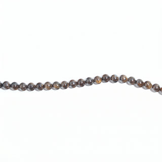 Bronzite Bead Strand, new photo on a clean white background. Stonebridge Imports.