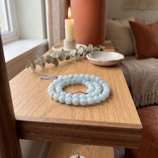 Aquamarine A Bead Strand from Stonebridge Imports