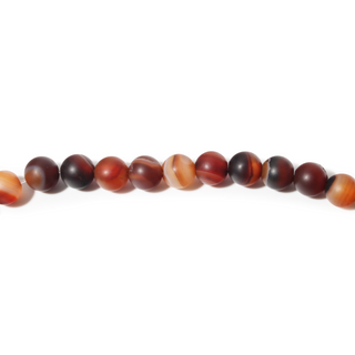 Banded Onyx (Sardonyx) Bead Strand from Stonebridge Imports