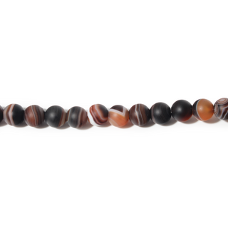 Banded Onyx (Sardonyx) Bead Strand from Stonebridge Imports