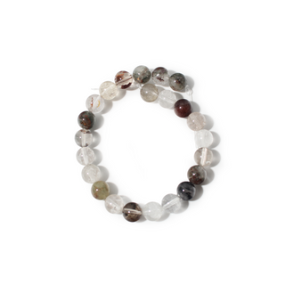 Green Phantom Quartz Bead Strand 7" - 8mm from Stonebridge Imports