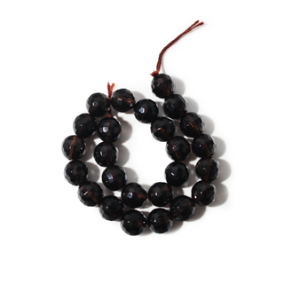 Quartz fumé - Fil rond 15" - 4mm 