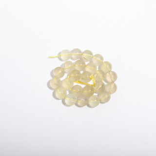 Lemon Quartz - Round Strand 7" - 8mm from Stonebridge Imports