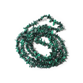 Malachite Bead Strand 32" - 3-10mm Chip from Stonebridge Imports
