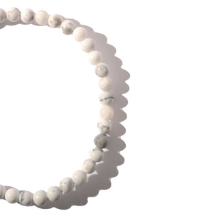 Howlite White Bead Bracelet    from Stonebridge Imports