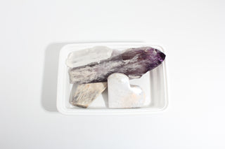 Amethyst, Agate, Moonstone, Clear Quartz Point and Carving OTT Bundle