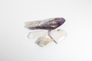Amethyst, Agate, Moonstone, Clear Quartz Point and Carving OTT Bundle