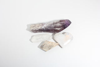 Amethyst, Agate, Moonstone, Clear Quartz Point and Carving OTT Bundle