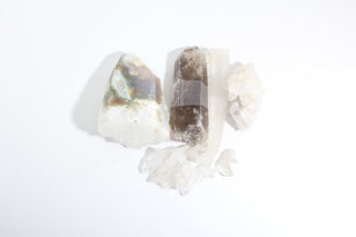 Smoky, Clear Quartz Points and Cluster OTT Bundle