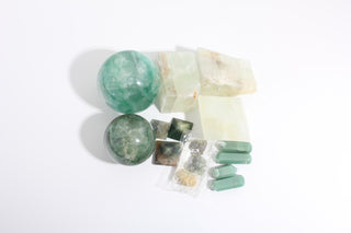 Prehnite, Calcite, Fluorite Green OTT Bundle