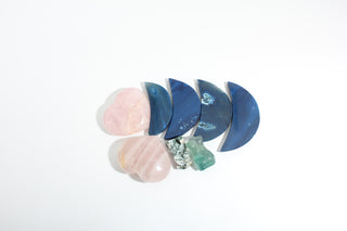 Green Tree Agate, Fluorite, Rose Quartz Carving OTT Bundle (Enhanced)