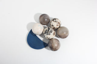 Chocolate Labradorite, Trolleite, Blue Agate Sphere and Moon OTT Bundle (Enhanced)