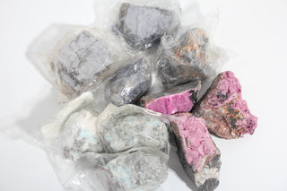 Cobaltoan Calcite, Larimar and Galena Specimen OTT Bundle