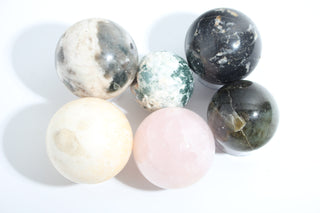 Labradorite, Quartz, Calcite Sphere OTT Bundle
