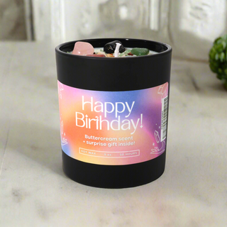 Happy Birthday Candle 🎉 Crystal Surprise Inside    from Stonebridge Imports