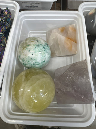 Quartz, Phoenix Stone, Golden Healer Sphere/Pyramid OTT Bundle