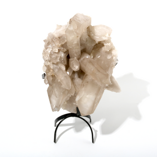 Smoky Quartz Cluster on Iron Stand U#4 - 10"    from Stonebridge Imports