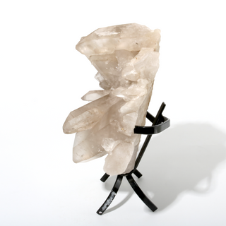 Smoky Quartz Cluster on Iron Stand U#4 - 10"    from Stonebridge Imports