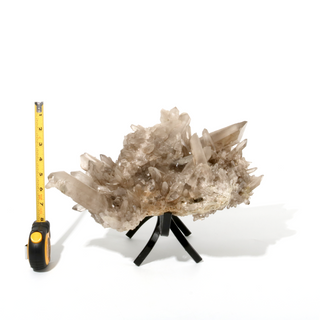 Smoky Quartz Cluster on Iron Stand U#5 - 9"    from Stonebridge Imports