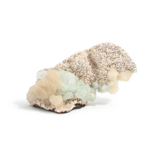 Stilbite and Calcite Cluster on Matrix Unique #60 from Stonebridge Imports