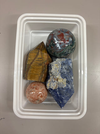 Sunstone, Sodalite, Tiger Eye Sphere/Points - Hamilton Collection 007 from Stonebridge Imports