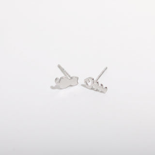 925 Silver Cat Earrings With Fish Skeleton from Stonebridge Imports