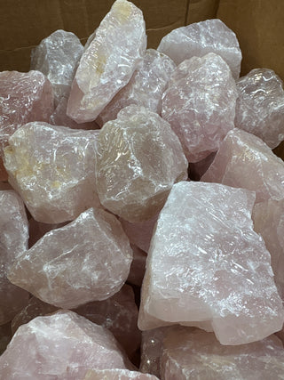 Rose Quartz A #1 Chunk - 20kg Box - 3-5" from Stonebridge Imports